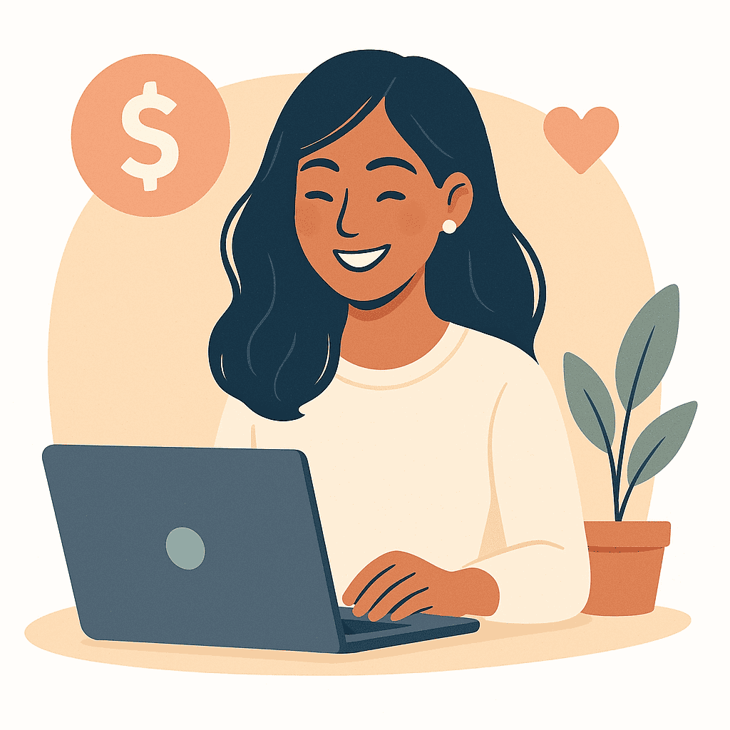 laptop-money earn money as a coach